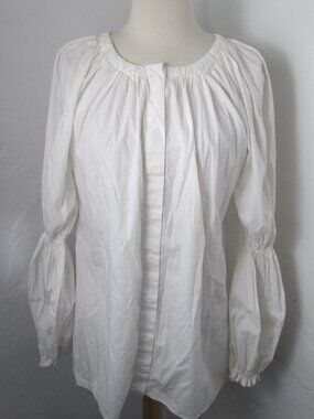 Just Cavalli Italy White Button-Up Blouse Women's 40 / US Size S- Whimsigoth